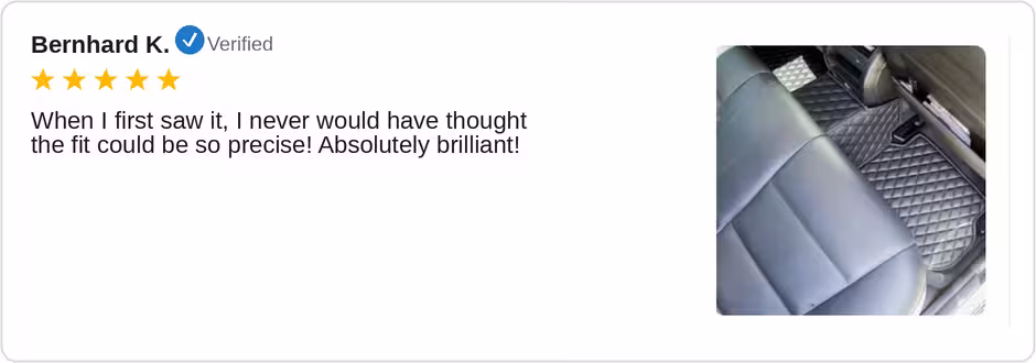 Customer review - Bernhard K.