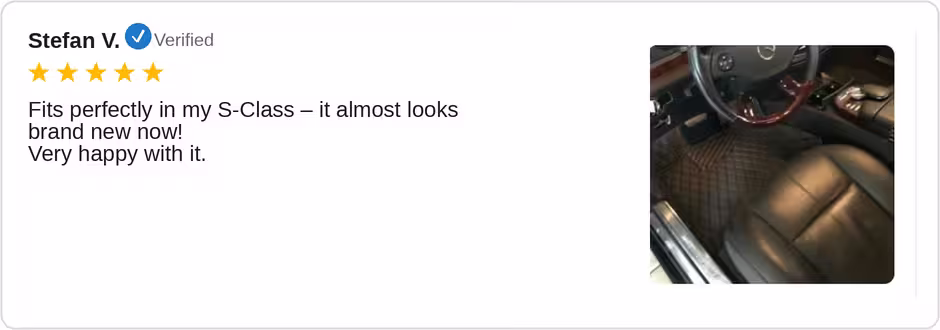 Customer review - Stefan V.